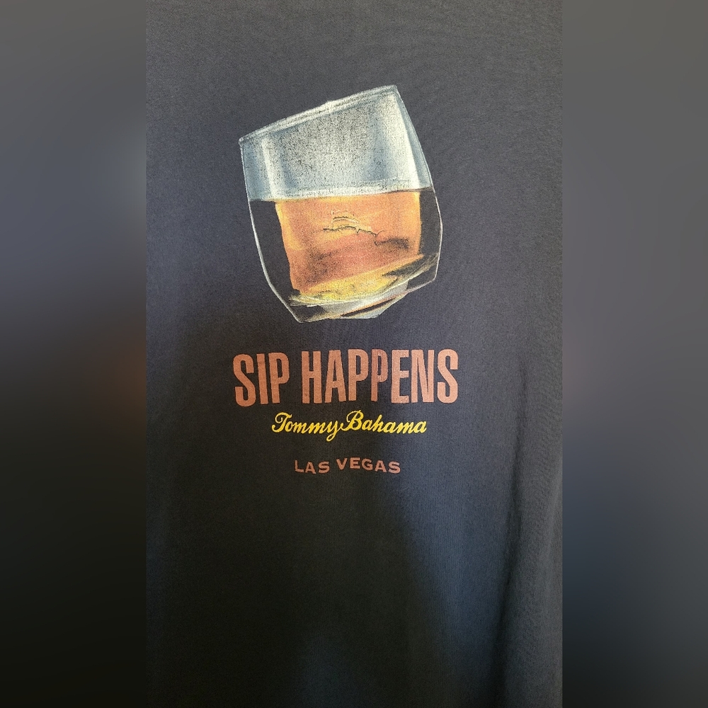 Tommy Bahama Sip Happens Las Vegas T Shirt 2XL